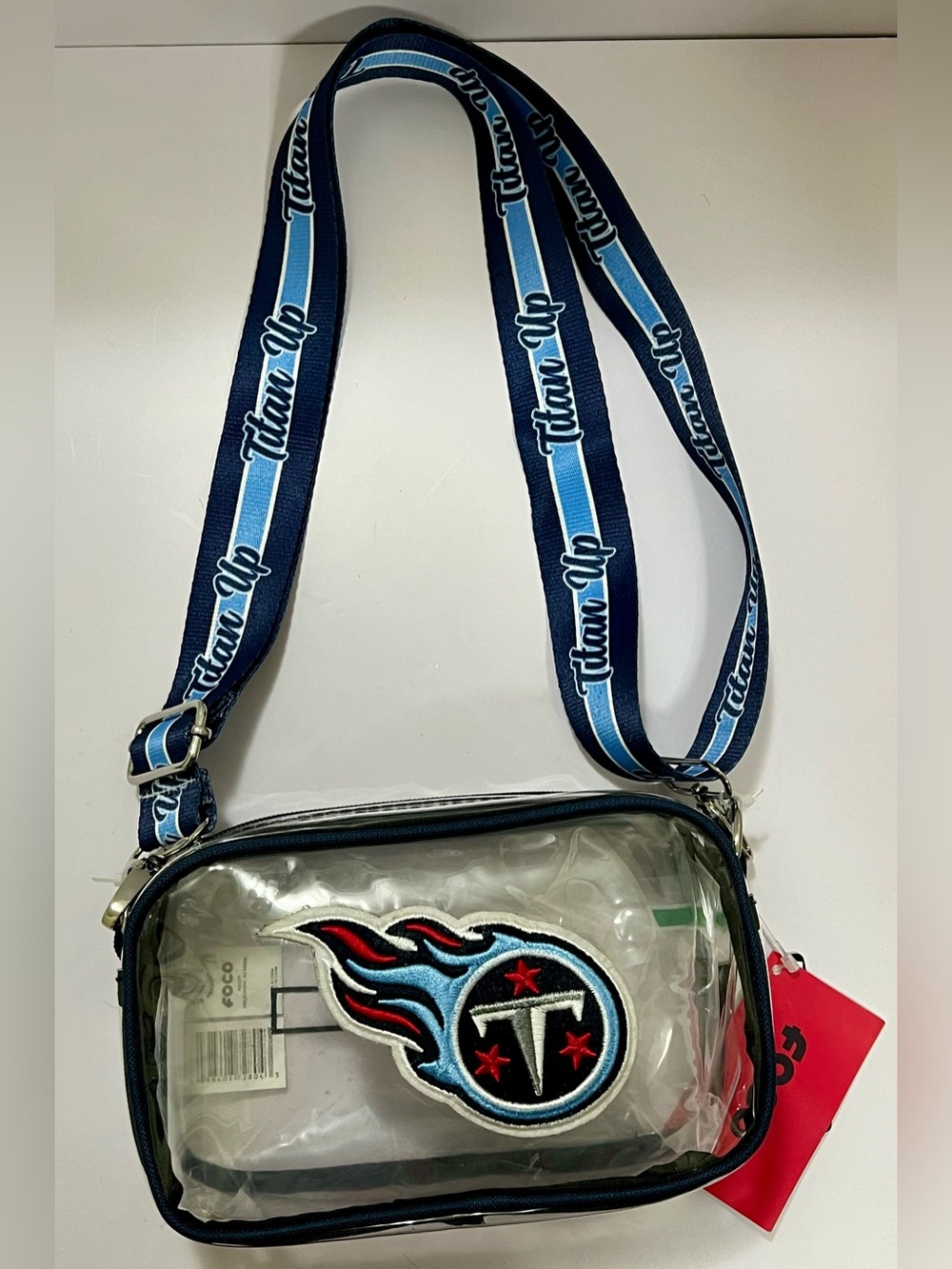 NWT FOCO Tennessee Titans Clear Camera Crossbody Bag NFL